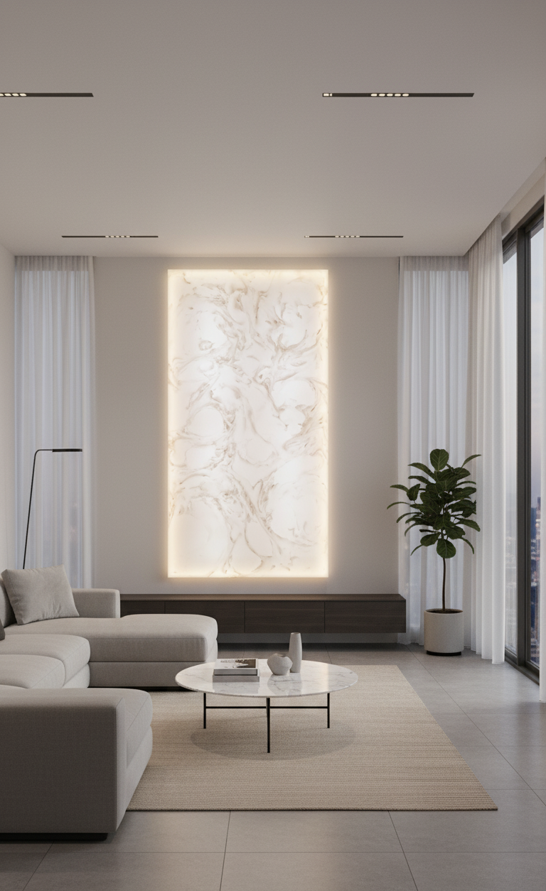 White Onyx residential Space