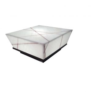 Crack White Onyx Coffee Table