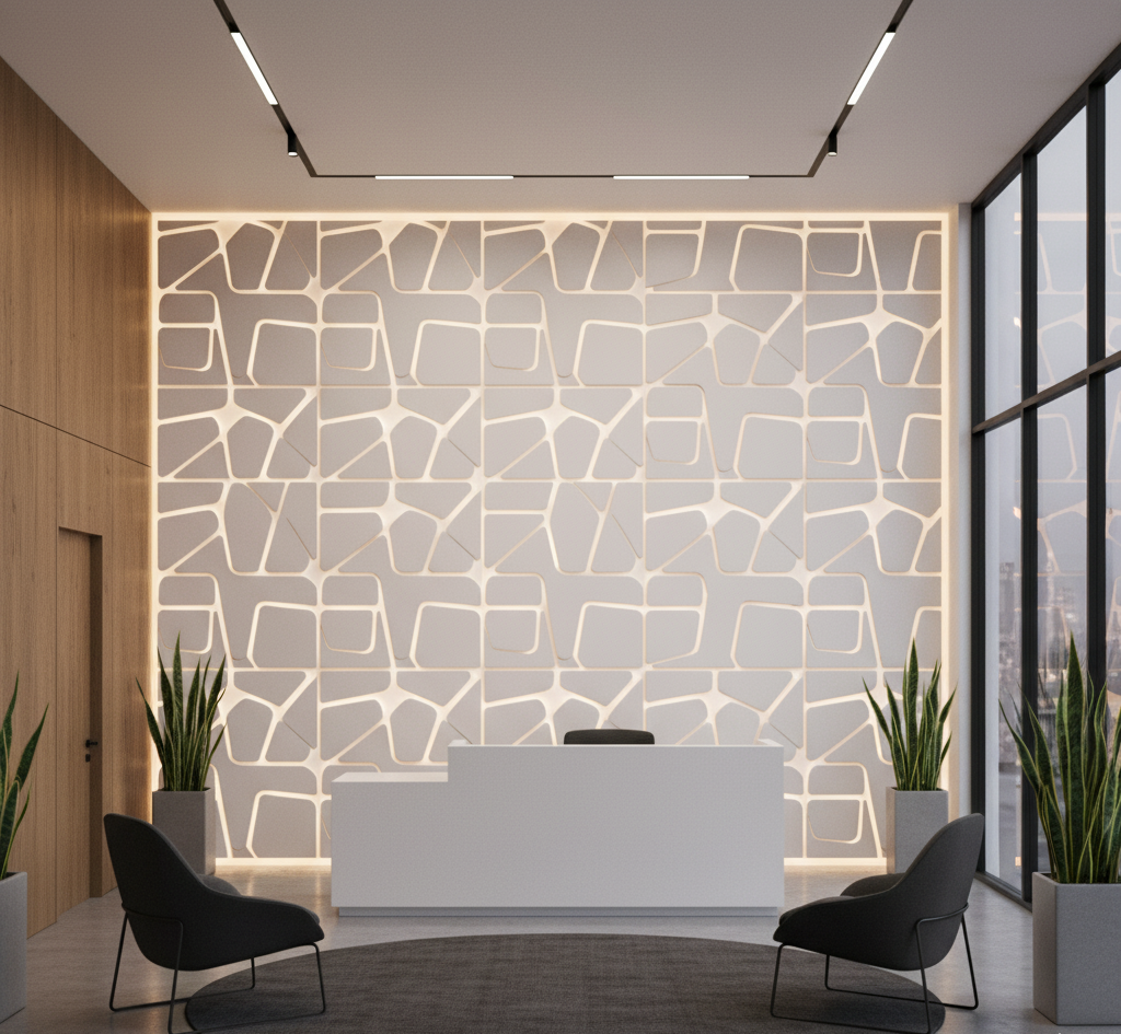 Acrylic Solid Surface 3D Walls