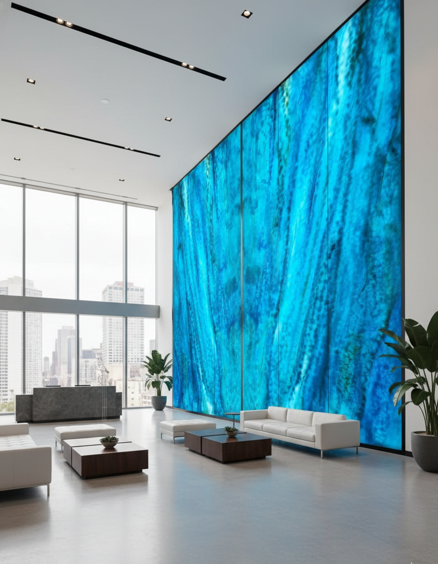 Natural Blue Onyx Wall Cladding