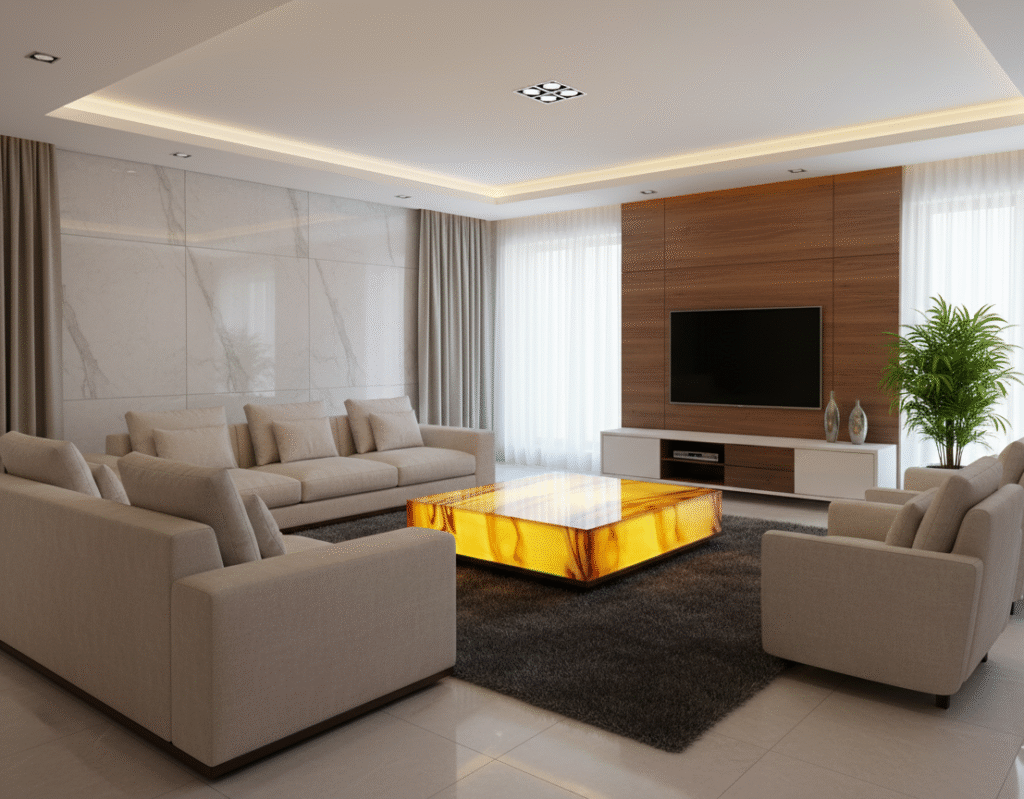 Jade Honey Onyx Coffee Table